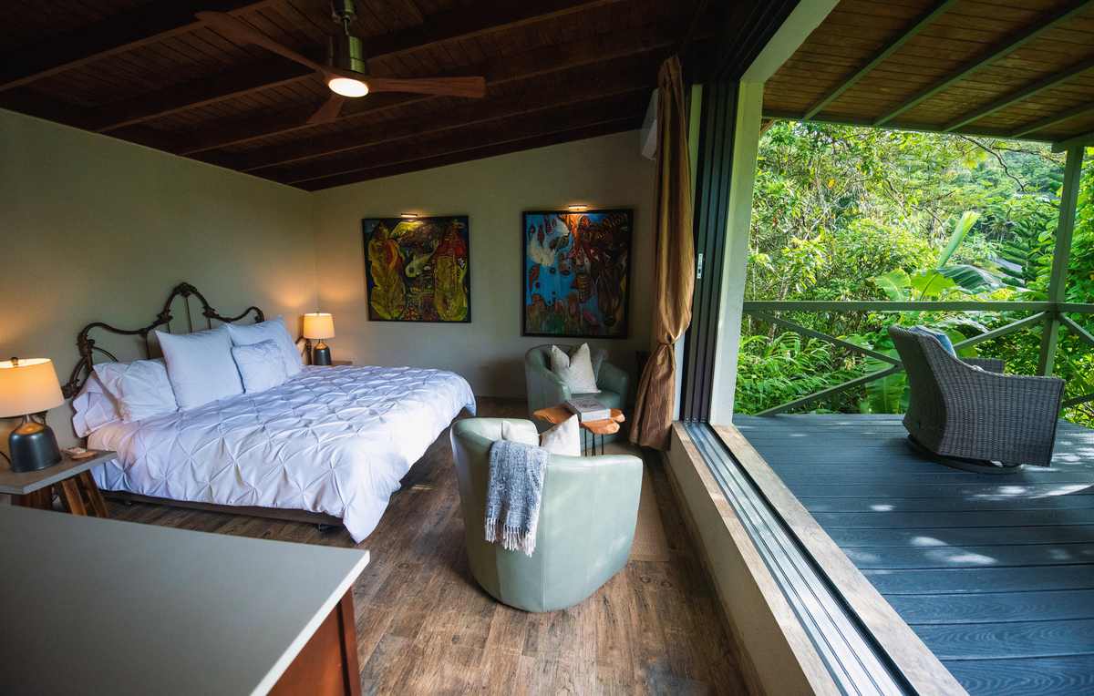 Dormitorio de cabaña campestre